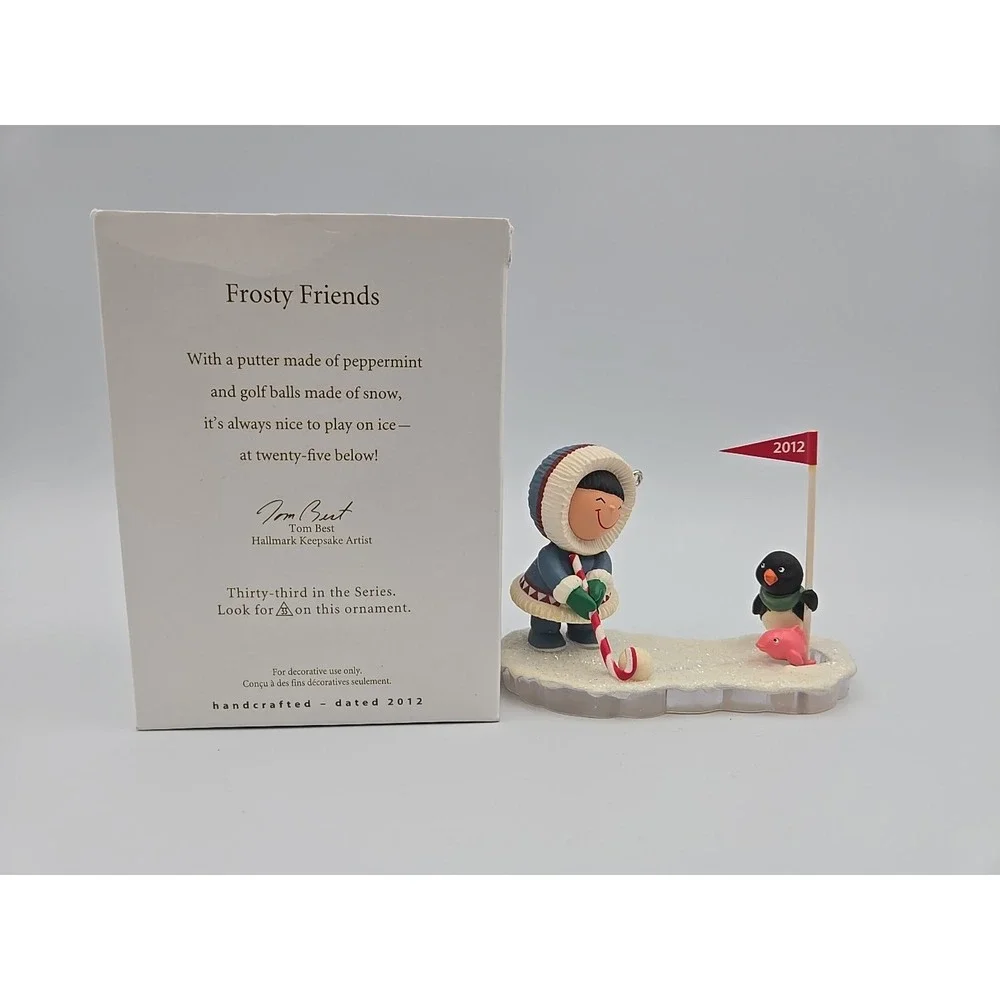 2012 Hallmark‎ Keepsake Frosty Friends Ornament Eskimo Ice Golf